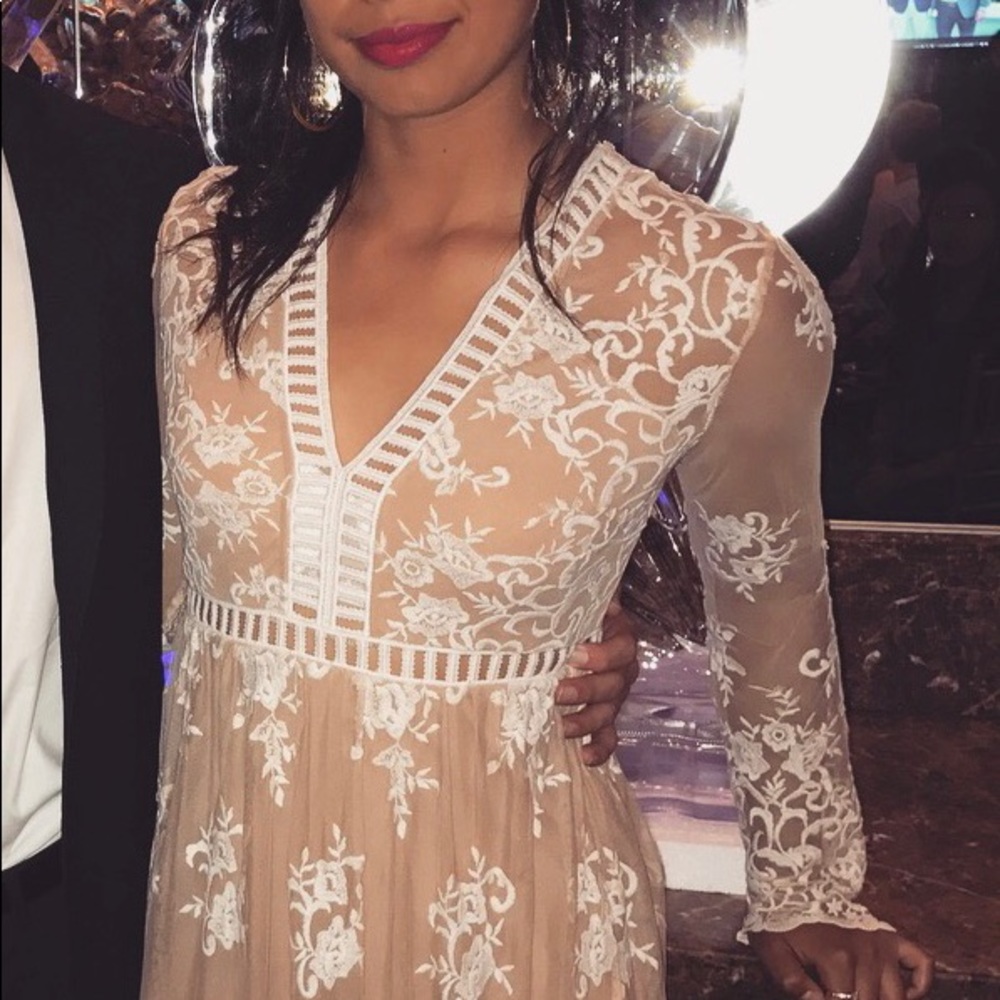 Mesh nude long dress 👡👡💄💄💄